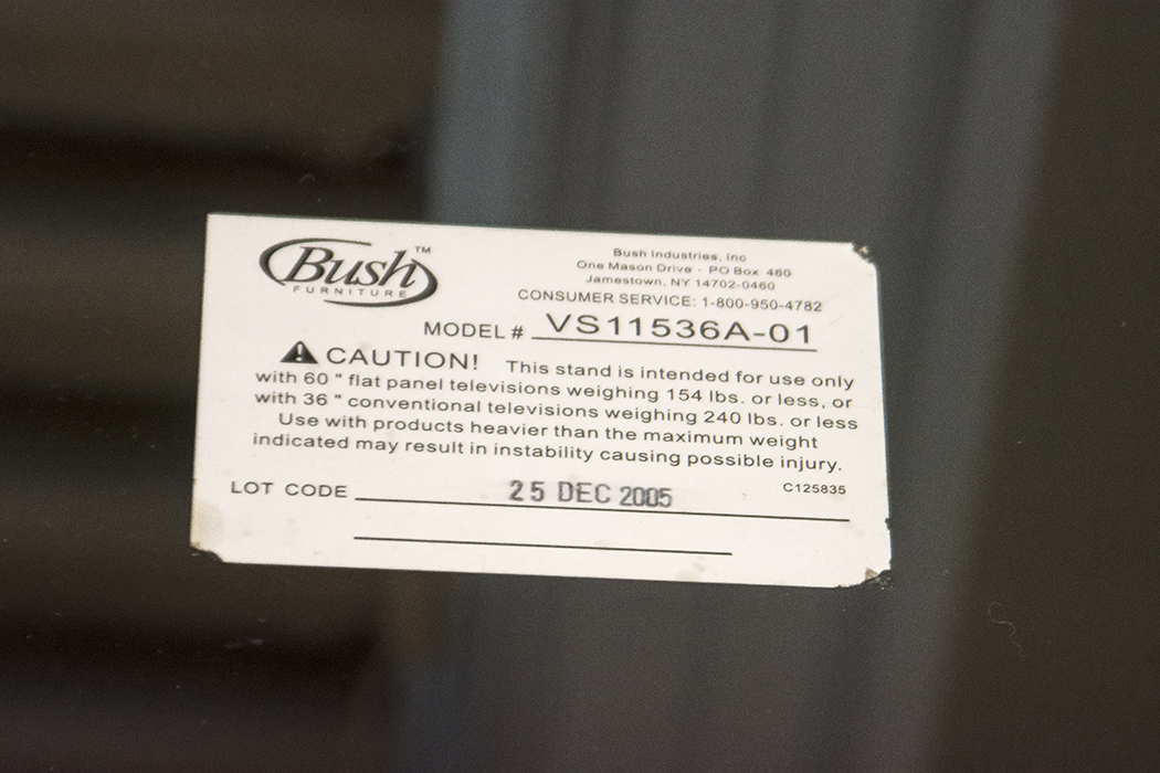 Bush Industries Glass Media Stand