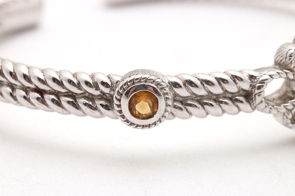 Sterling Silver Semi-Precious Stone Judith Ripka Cuffs