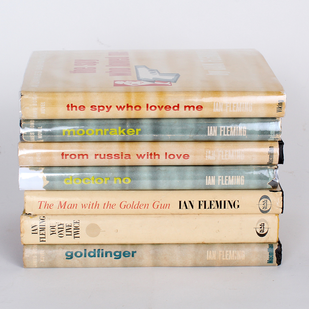 Seven Volume Collection of Ian Fleming's "James Bond" Novels