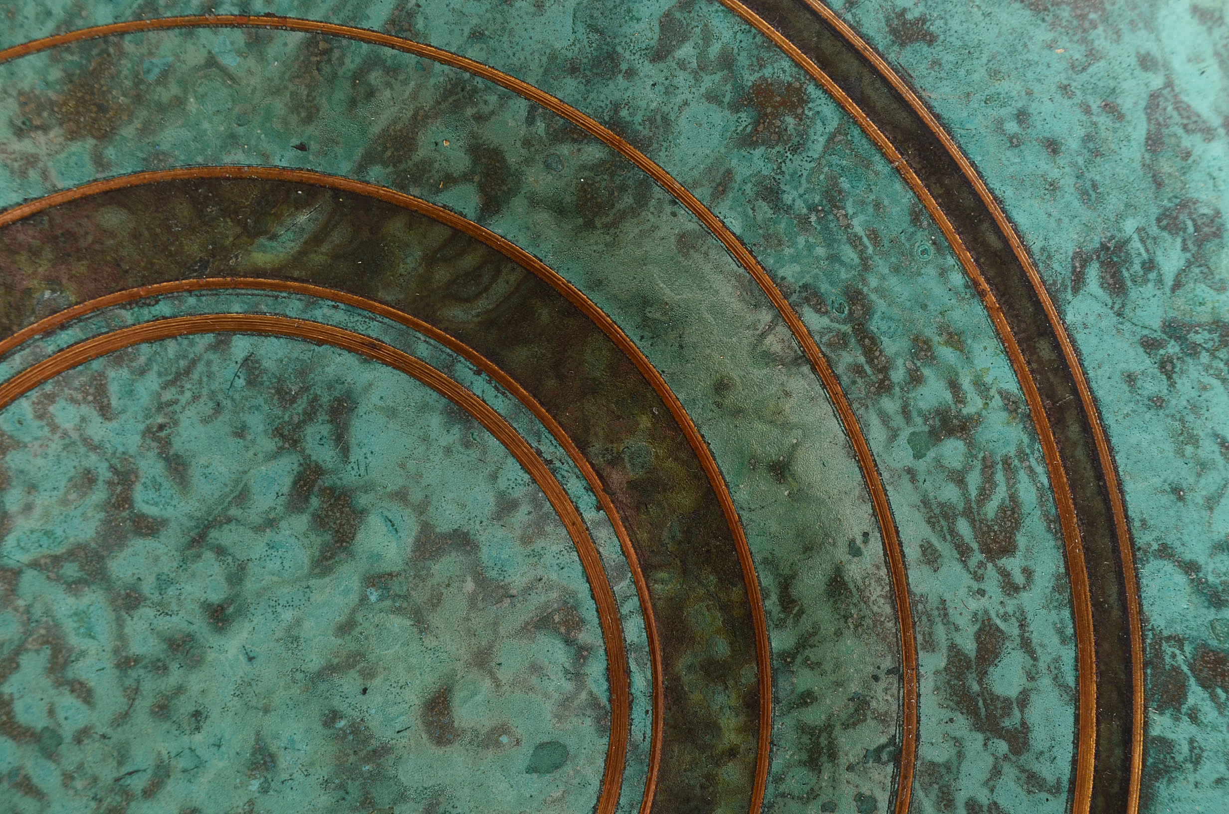 Carl Sorenson Verdigris Bronze Bowl