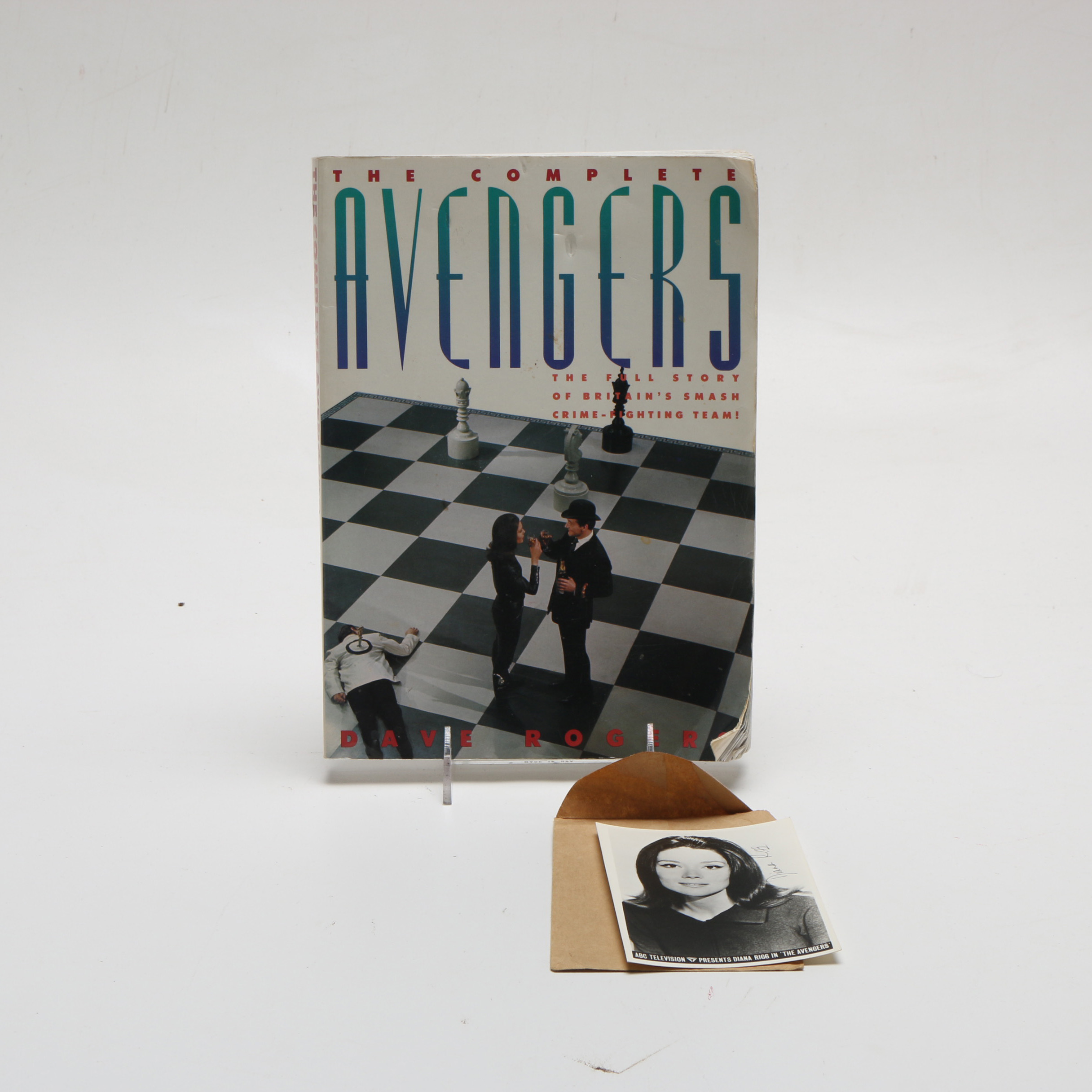 "The Complete Avengers" Book and Signed Picture of Diana Rigg