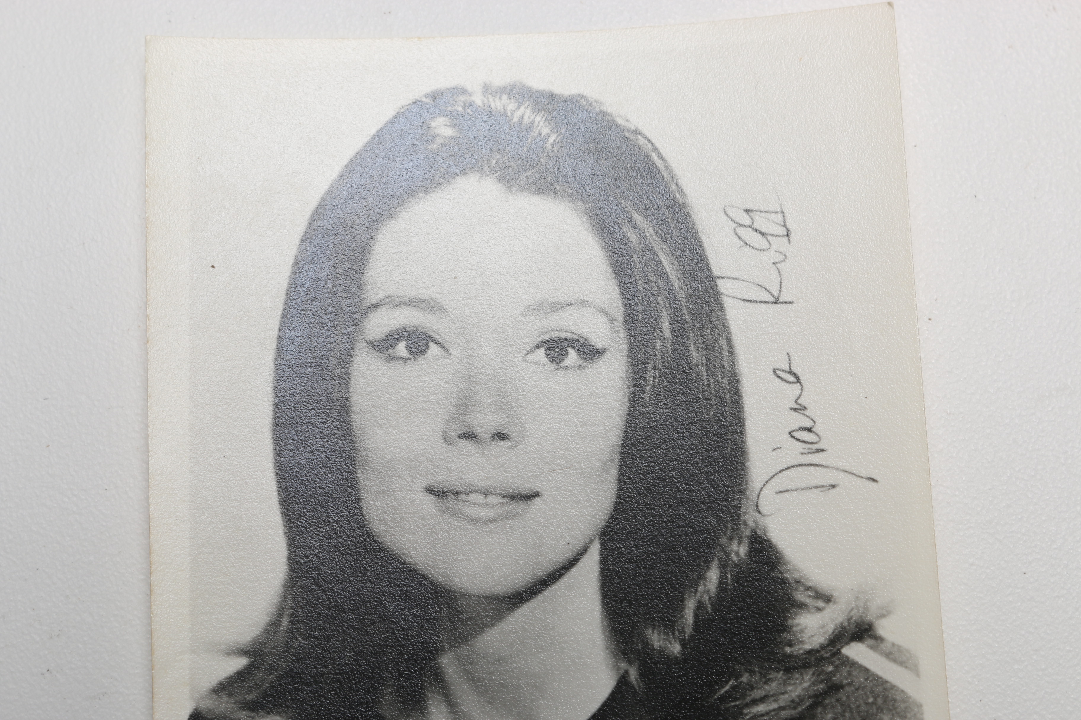 "The Complete Avengers" Book and Signed Picture of Diana Rigg