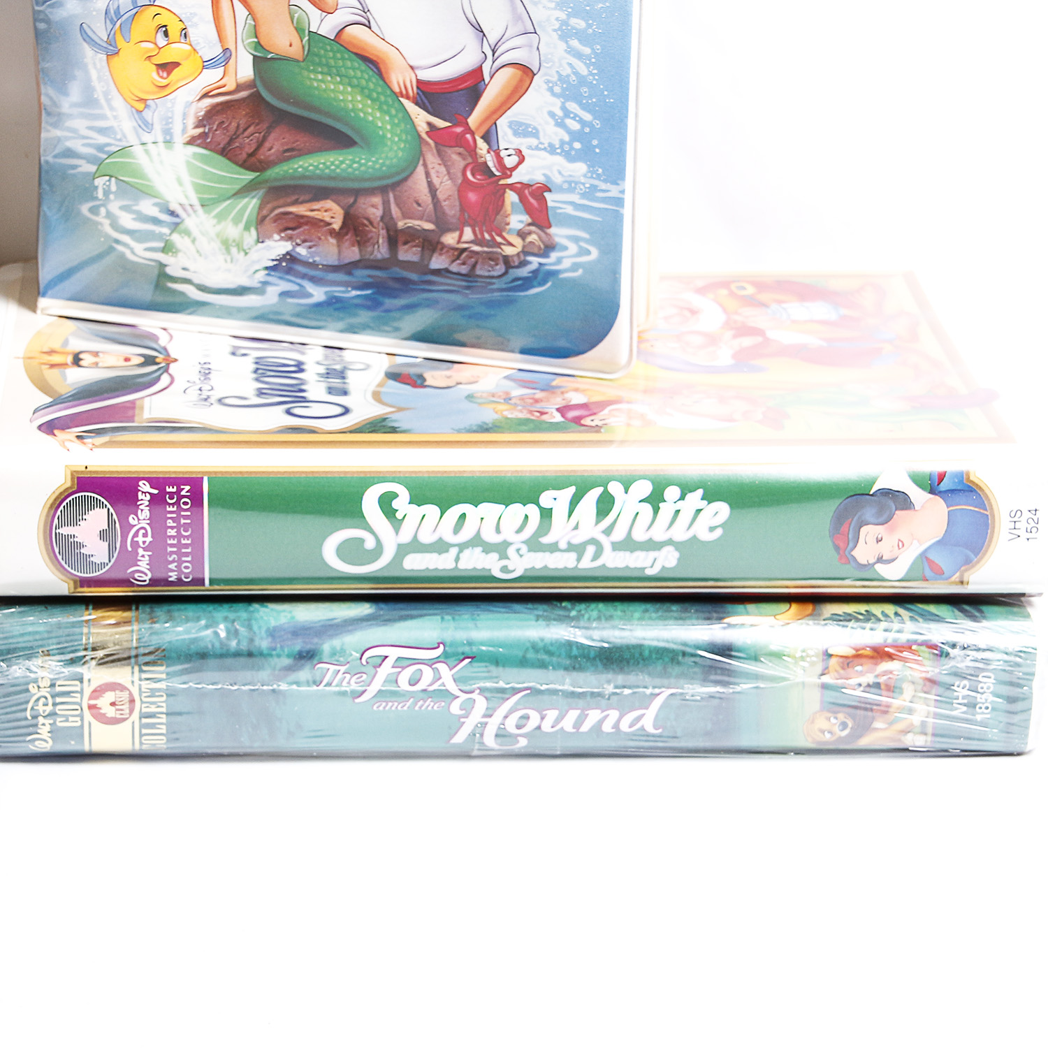 Disney VHS Including Black Diamond "Aladdin" and "Little Mermaid"