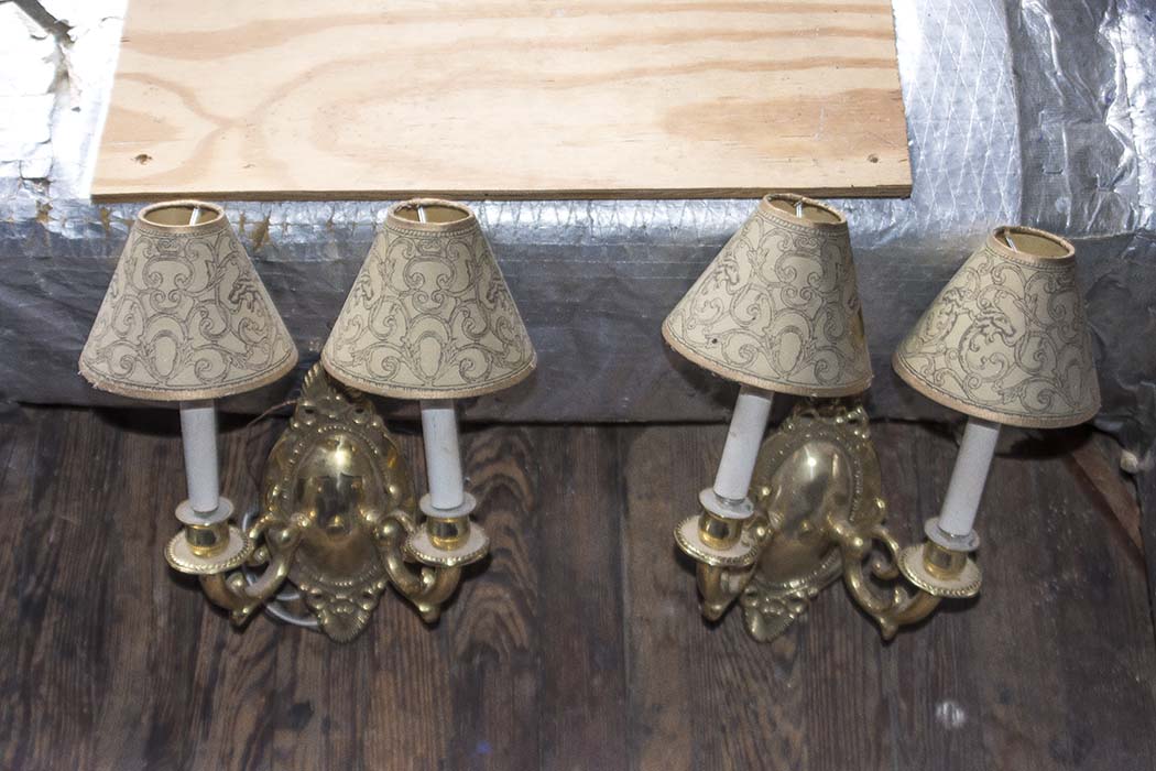 VIntage Brass Electric Wall Sconces