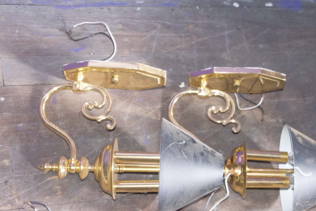 VIntage Brass Electric Sconces