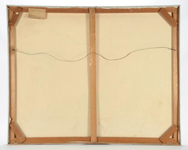 Estelle Laibson Vintage Oil Painting on Canvas "They Walk Away"