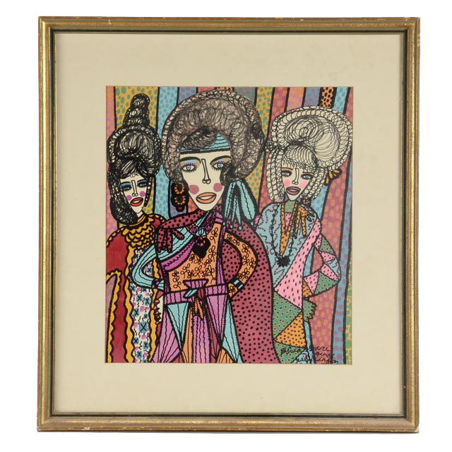 Wallace Knox Wilkinson, Jr. Original Mixed Media on Paper