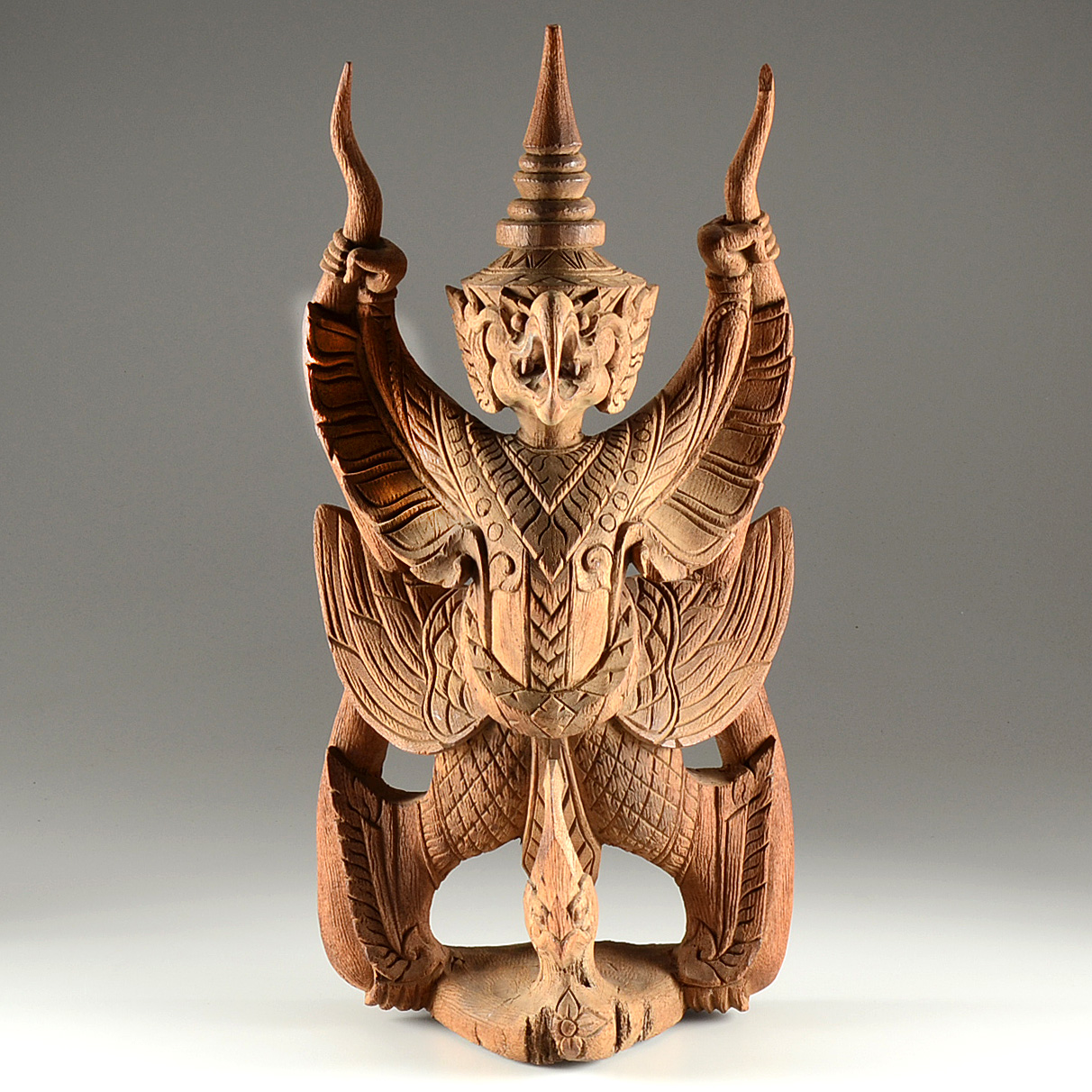 Carved Wood Statue of Garuda