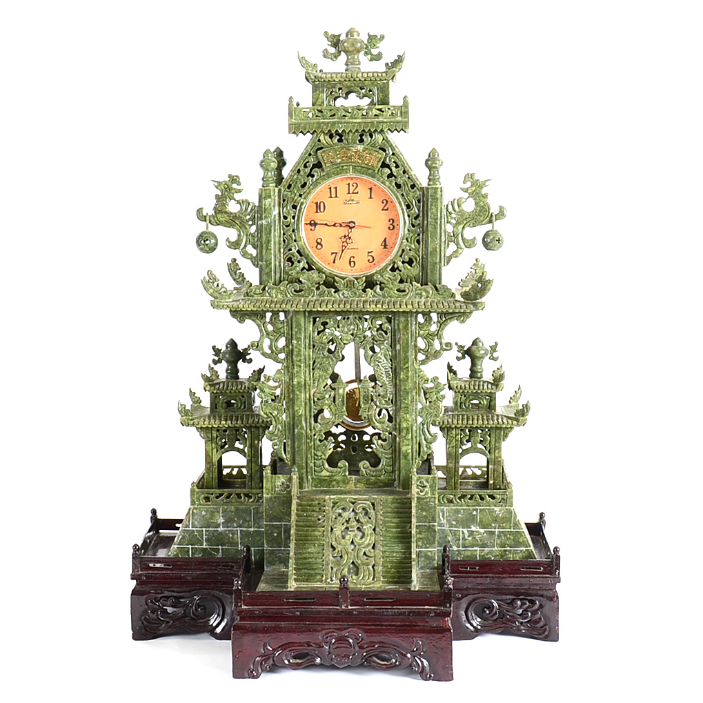 Large Chinese Serpentine Temple Clock