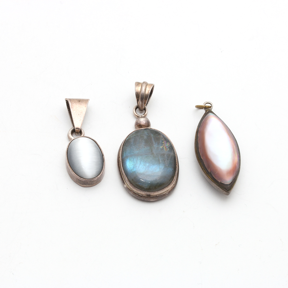 Assorted Sterling Silver Bracelet and Pendants