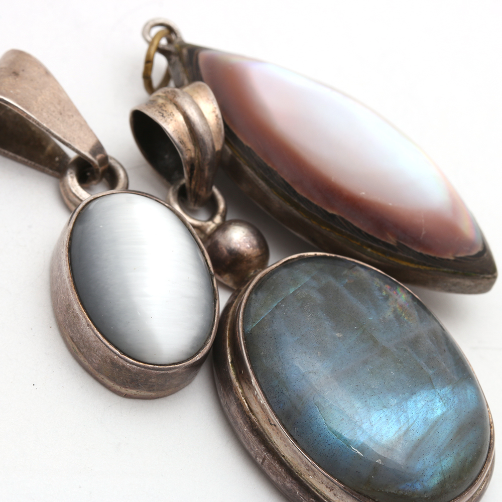 Assorted Sterling Silver Bracelet and Pendants