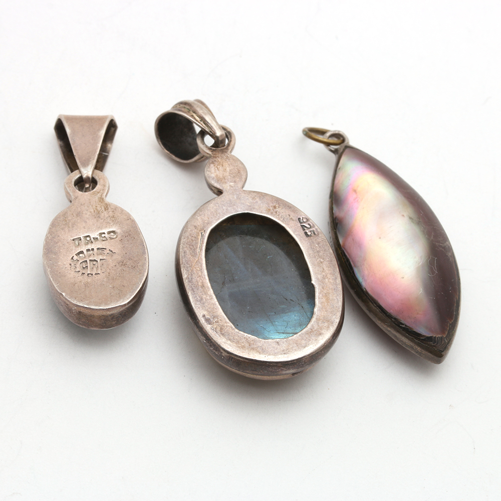 Assorted Sterling Silver Bracelet and Pendants