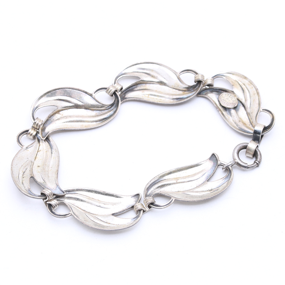 Sterling Silver Bracelet and Brooches