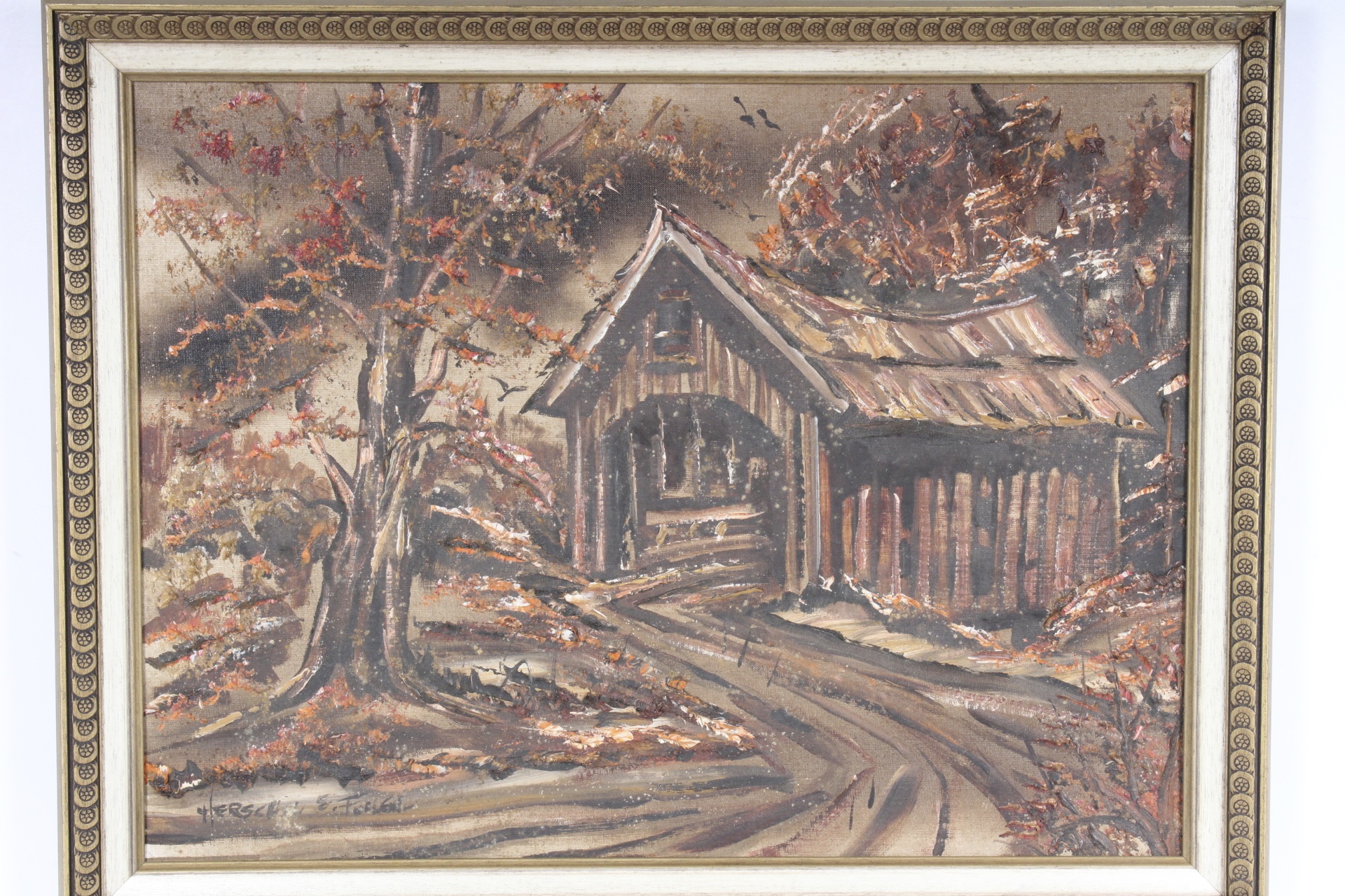 Herschel E. Fullen Oil on Board Landscape