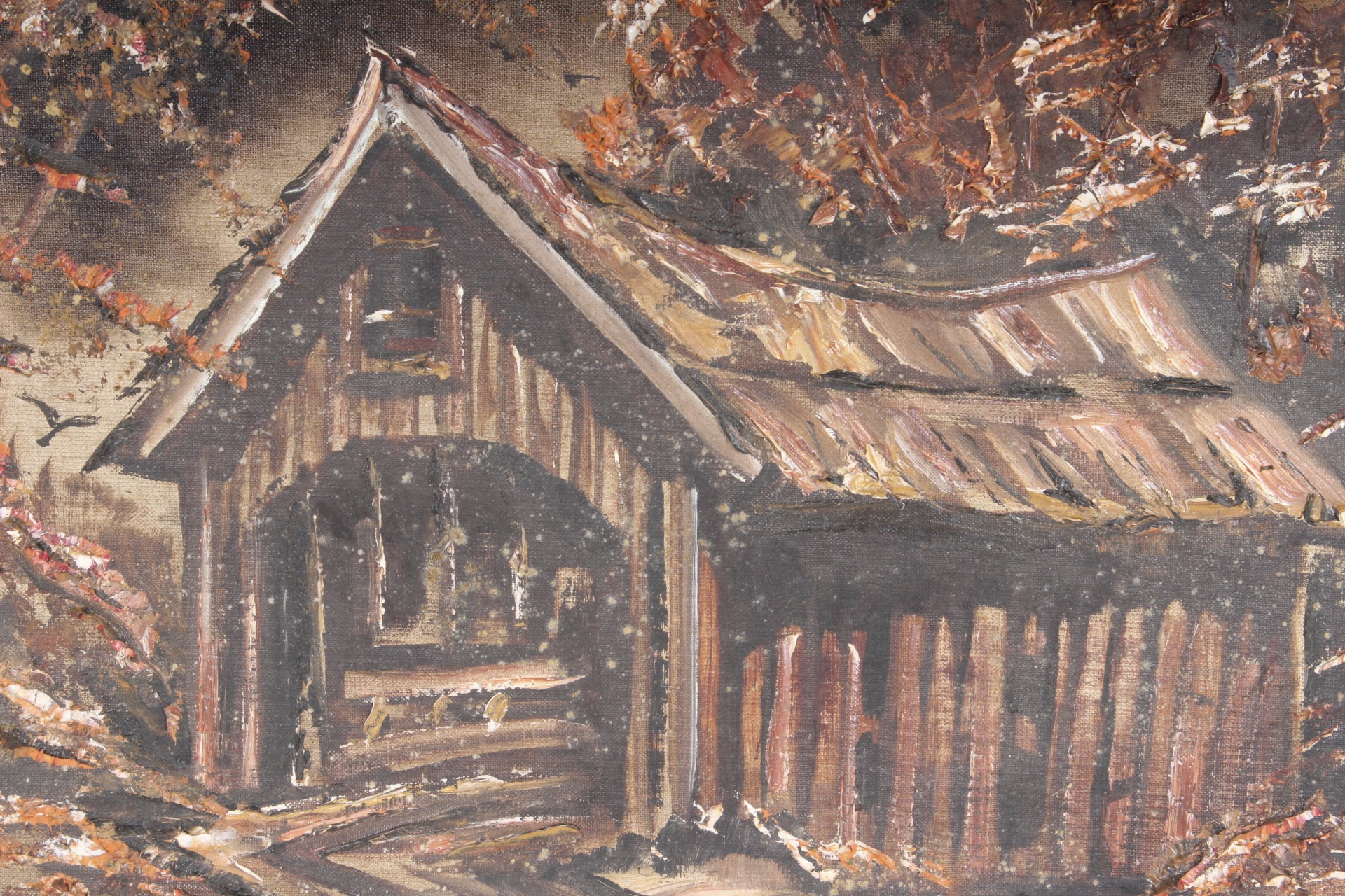 Herschel E. Fullen Oil on Board Landscape