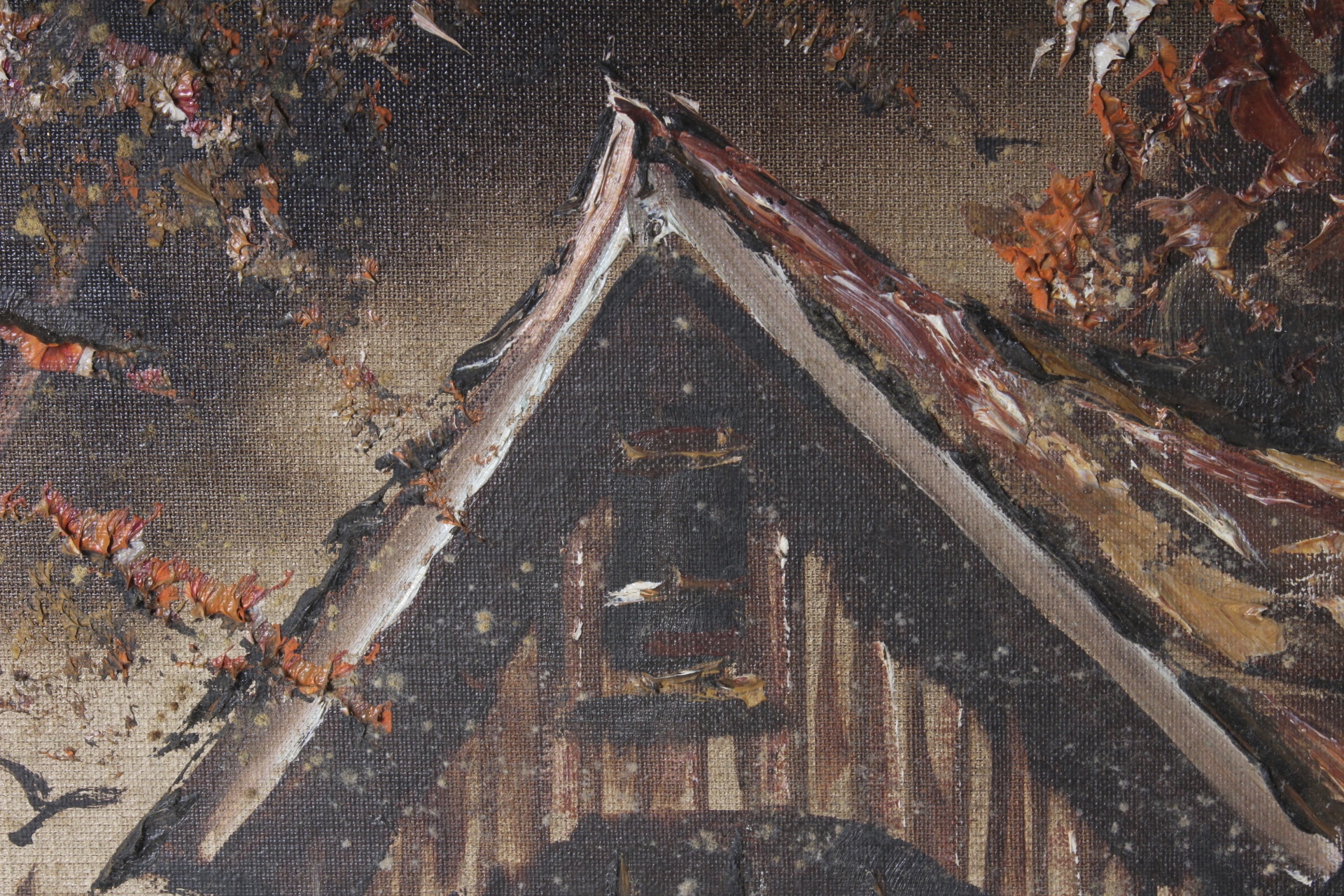 Herschel E. Fullen Oil on Board Landscape