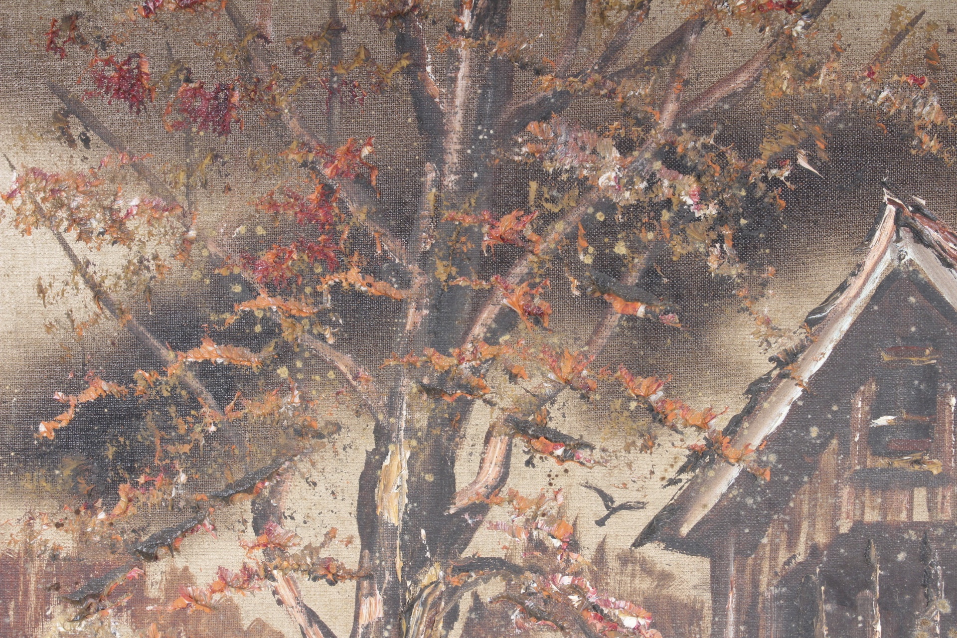 Herschel E. Fullen Oil on Board Landscape