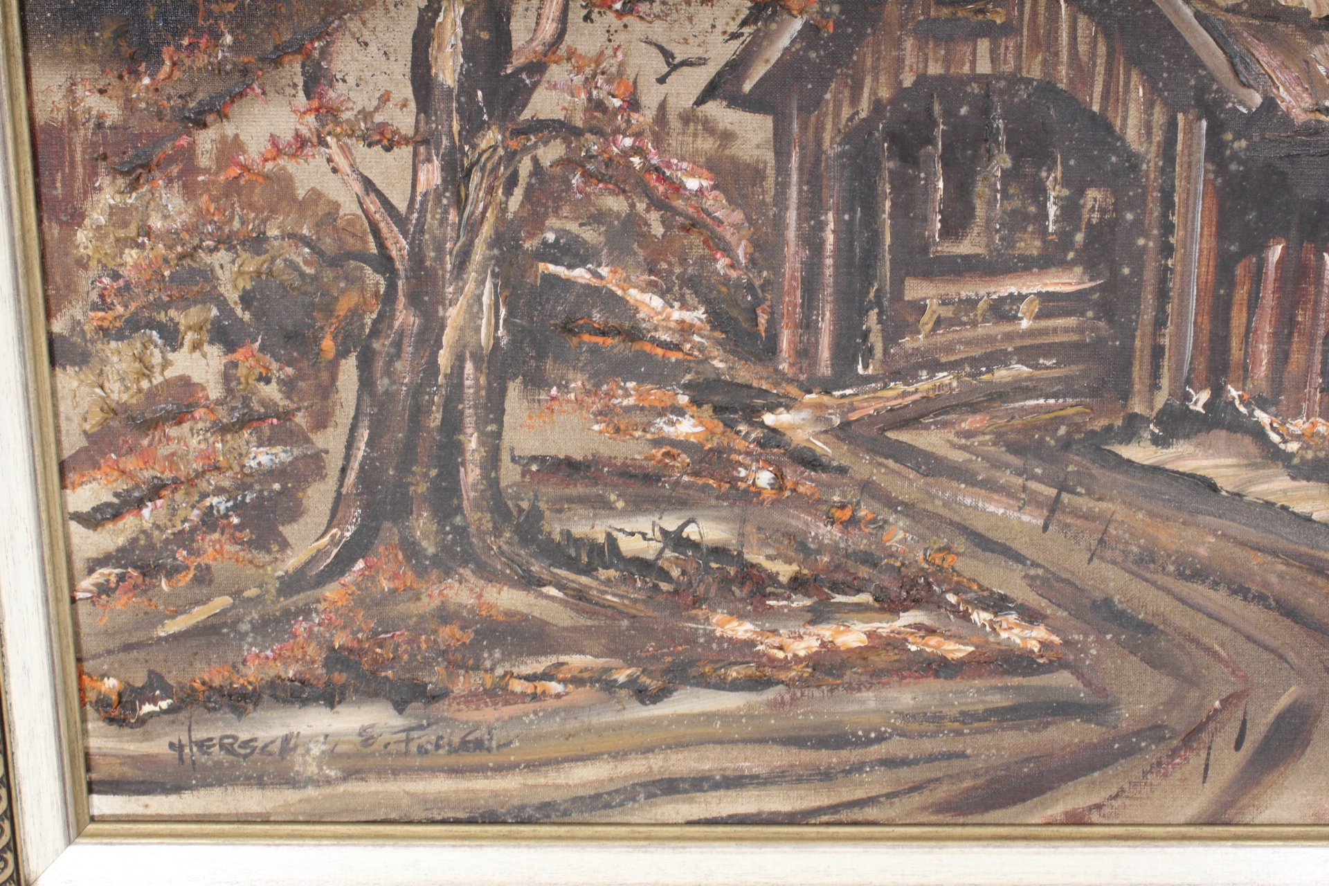 Herschel E. Fullen Oil on Board Landscape