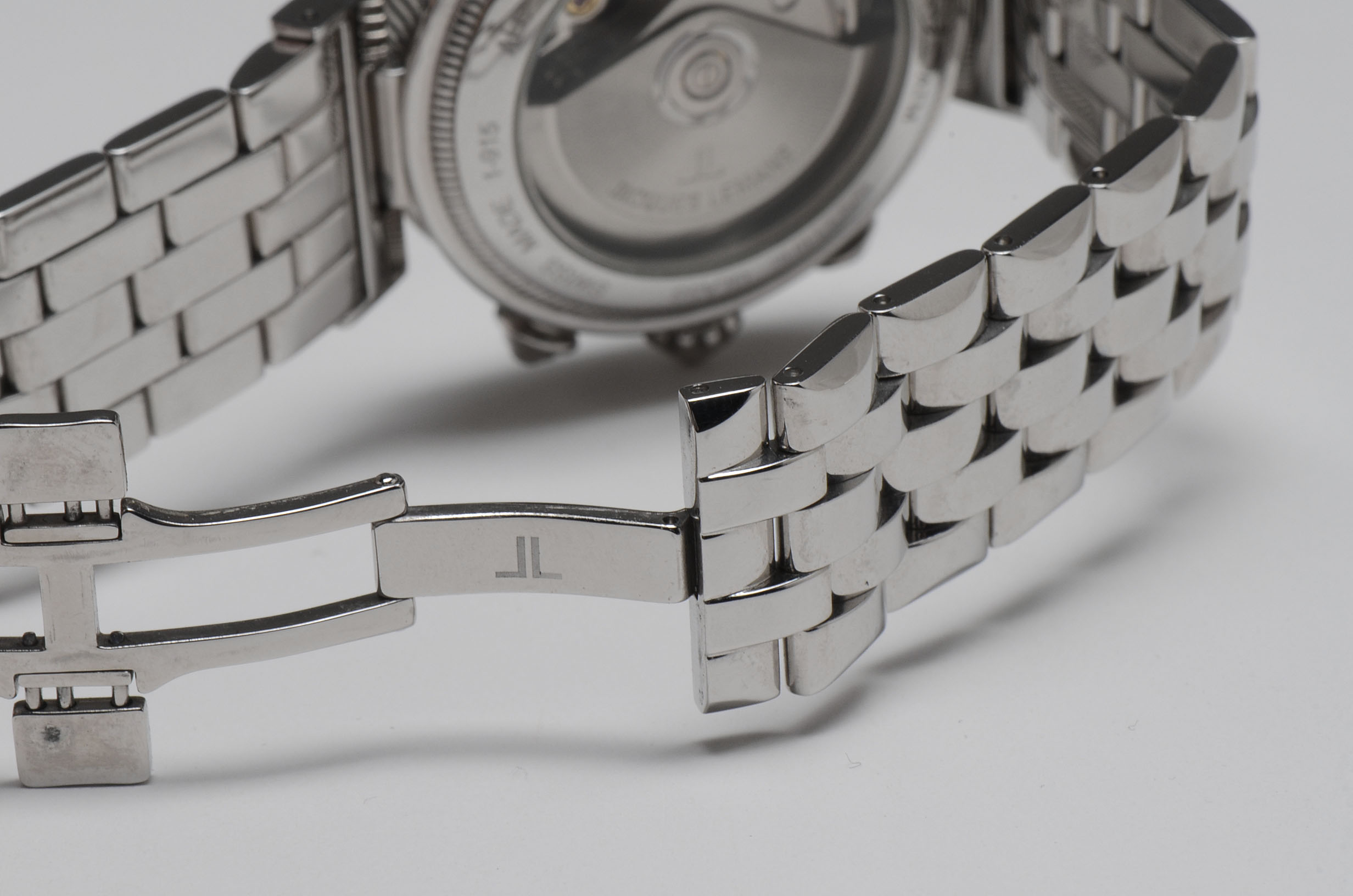 Men's Jaques Lemans Triple Cal Moon Phase Chrono Steel Automatic