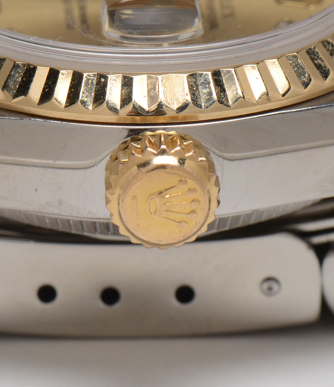 Women's Rolex Datejust 18K Gold and Steel Diamond Dial Automatic