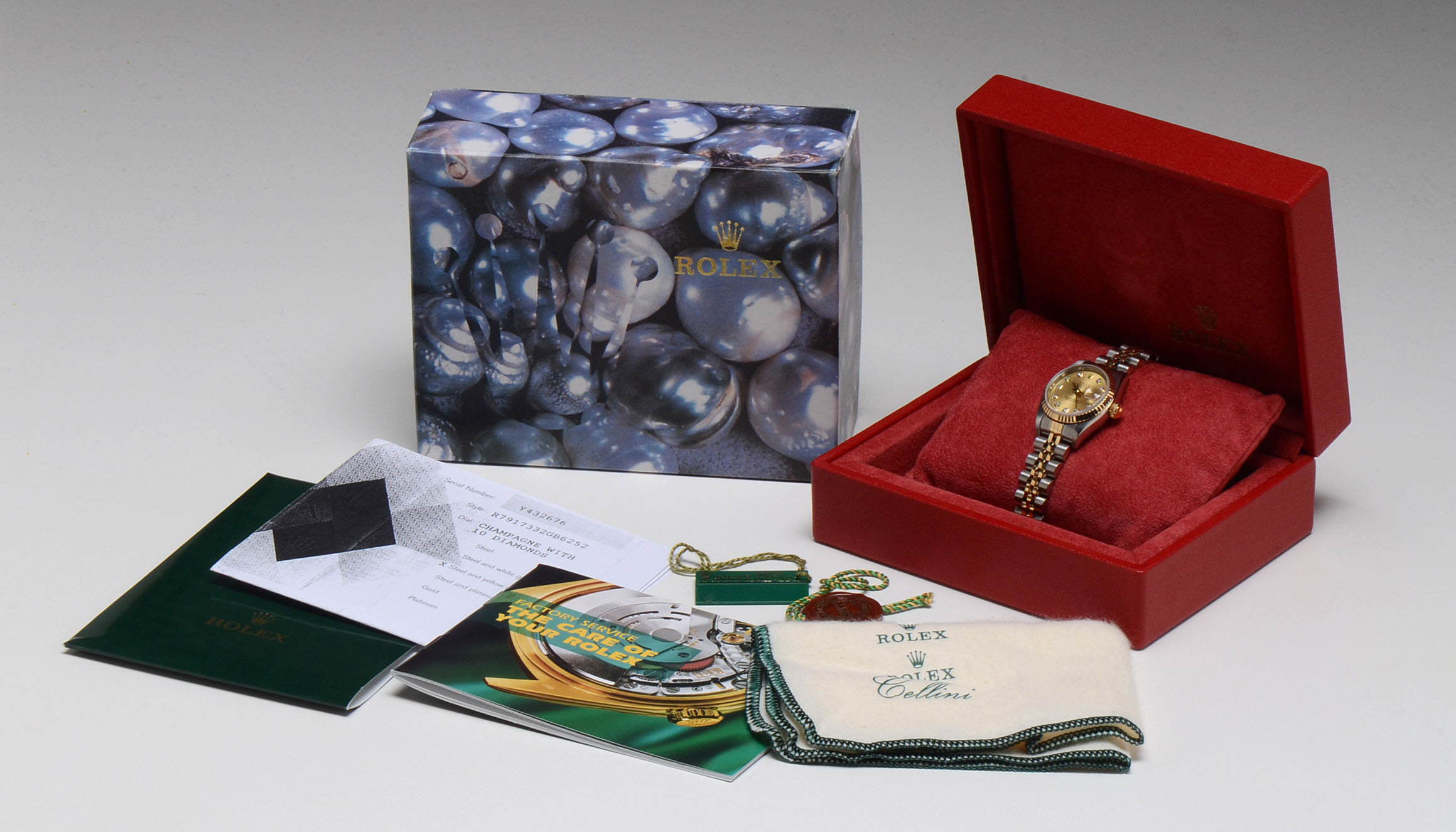 Women's Rolex Datejust 18K Gold and Steel Diamond Dial Automatic