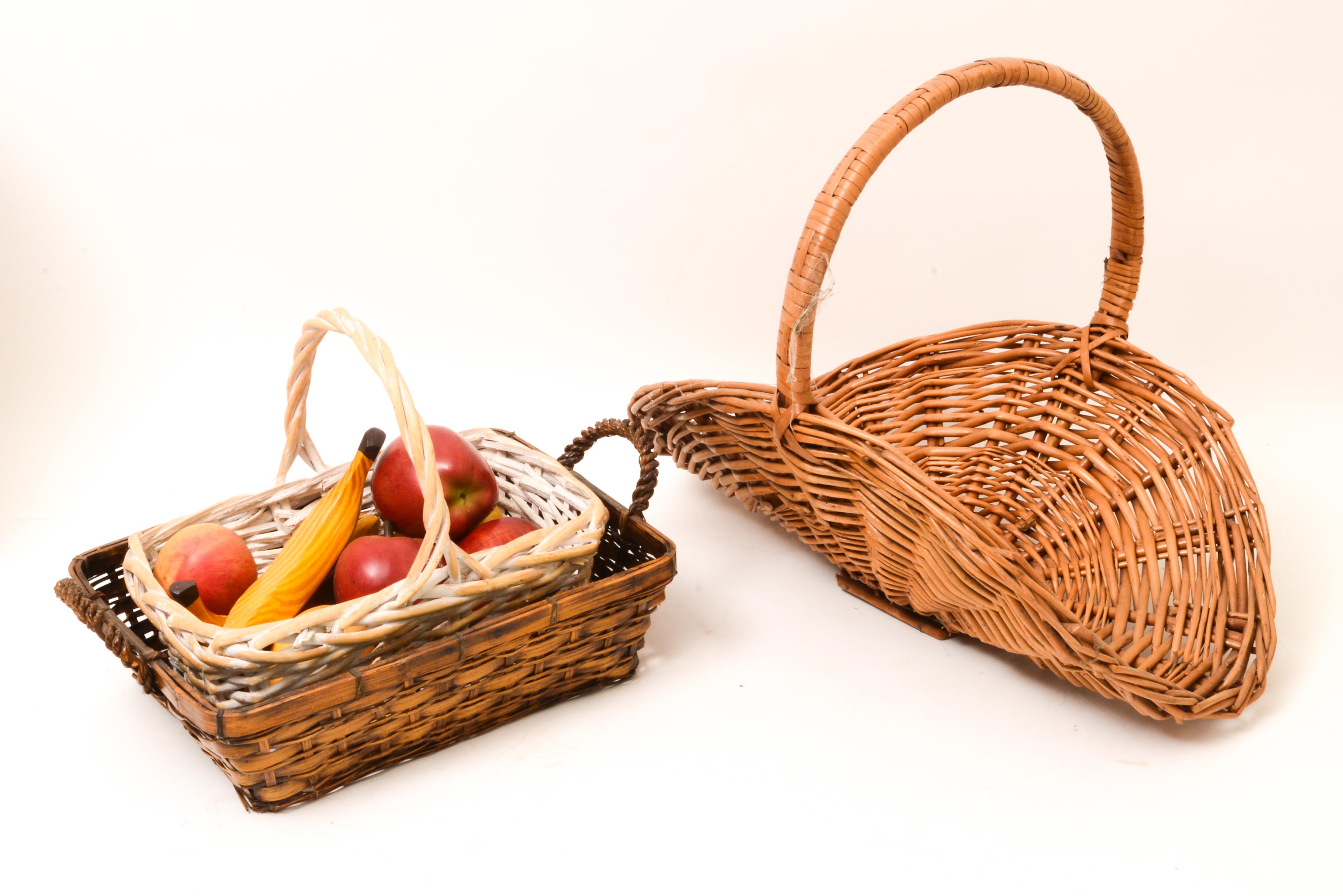 Fall Theme Decor and Basket Lot