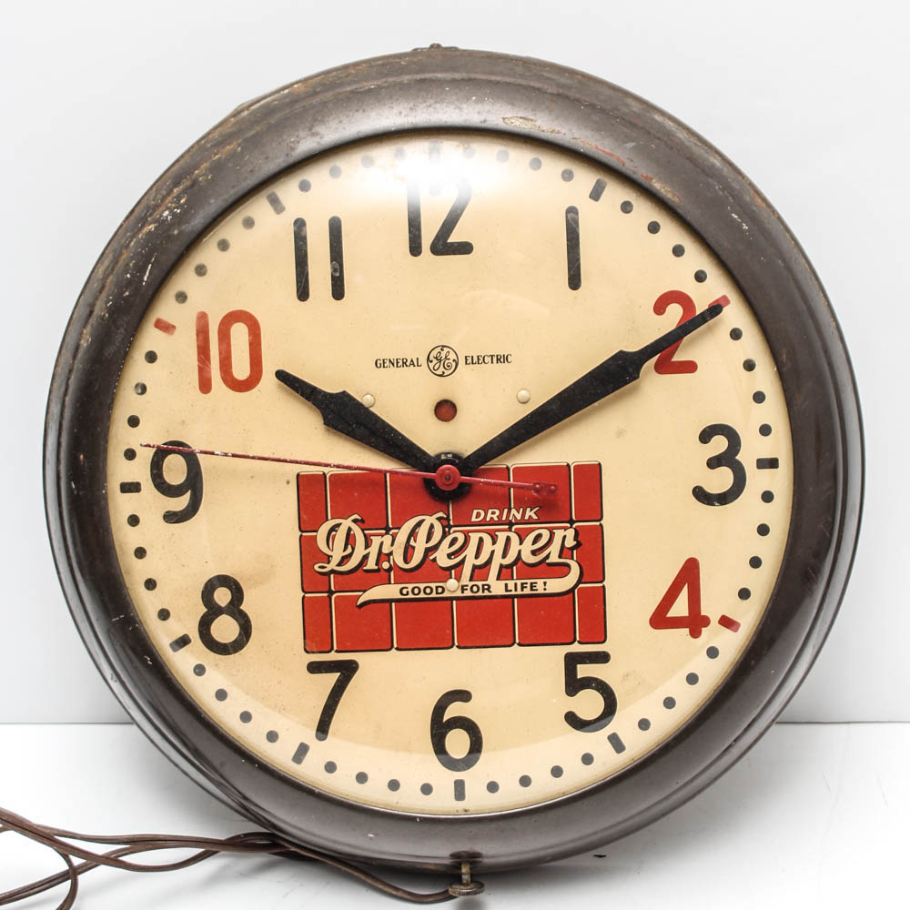 Vintage Dr. Pepper Wall Clock