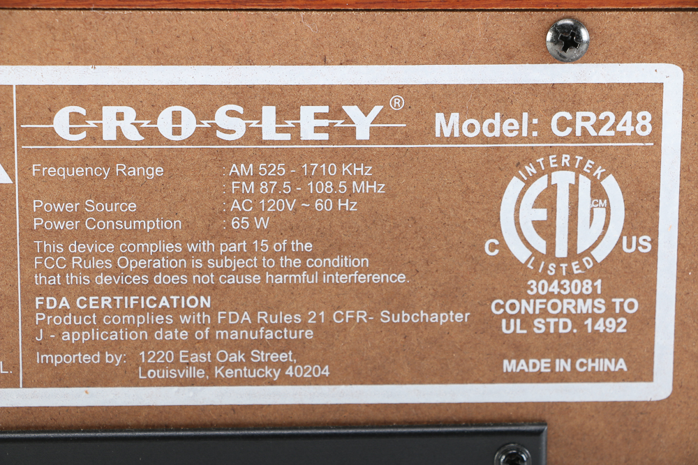 Crosley CR248 Turntable Radio with CD Player