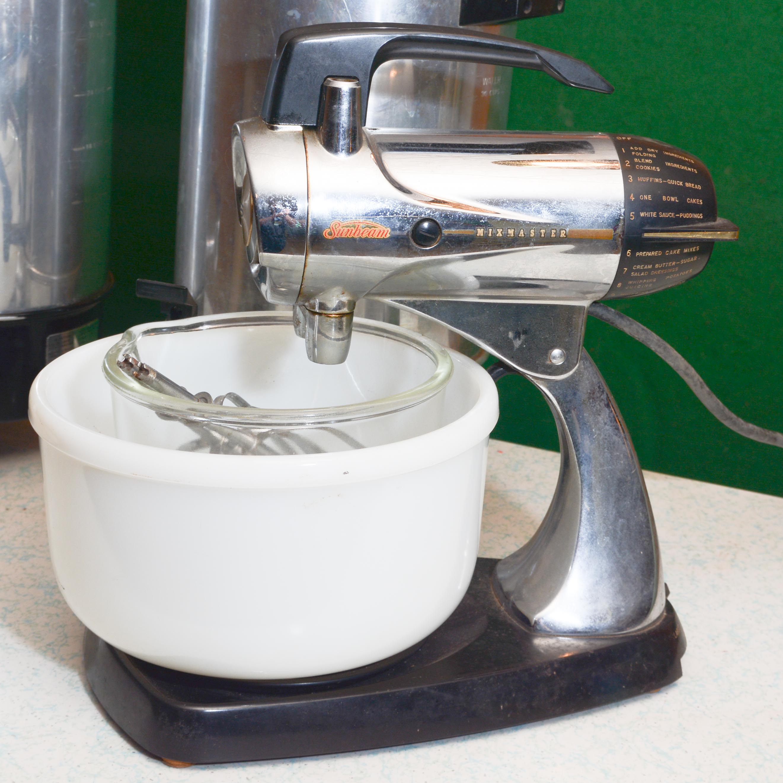 Vintage Sunbeam MixMaster and Coffee Servers