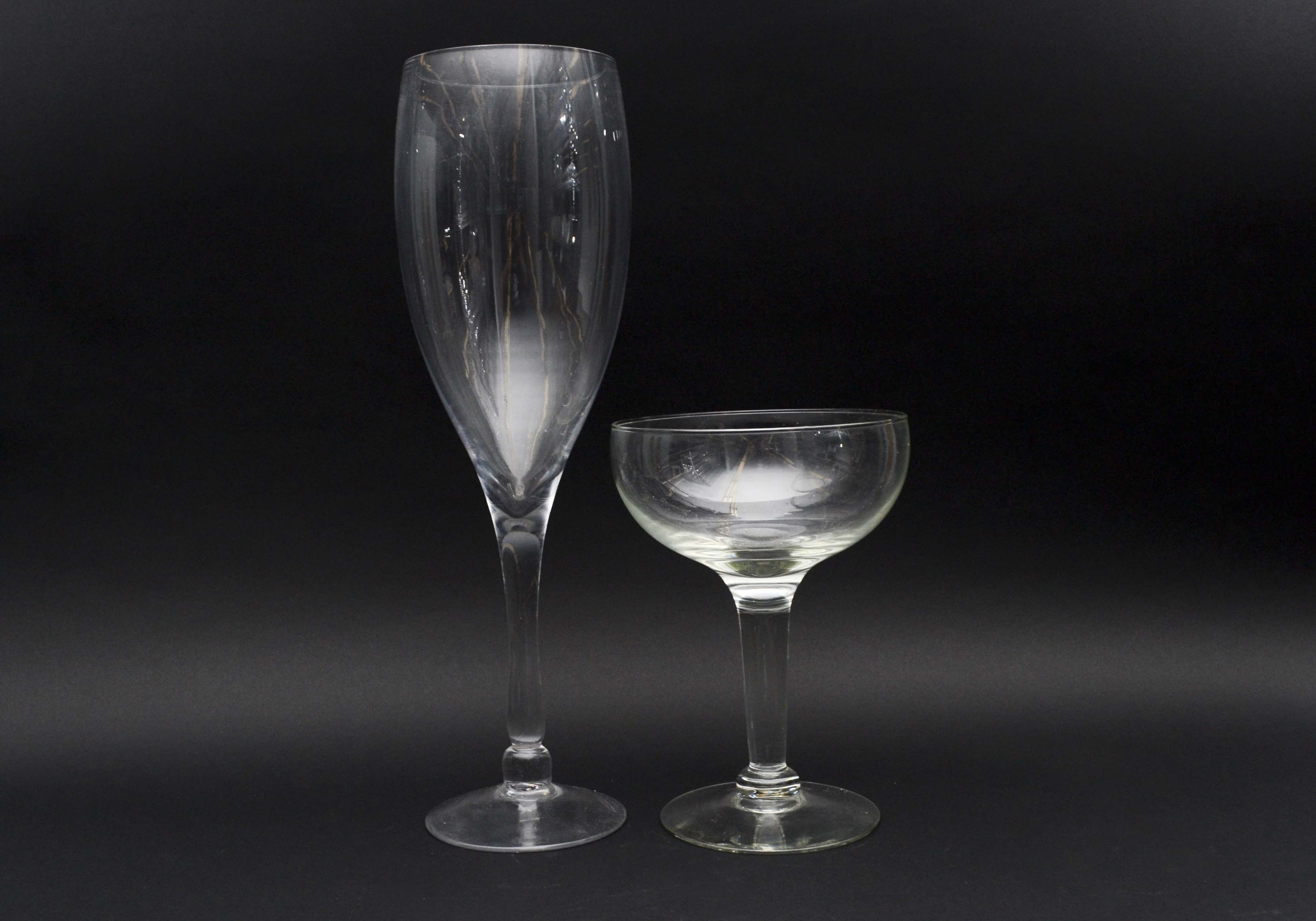 Over-sized Champagne and Margarita Glasses