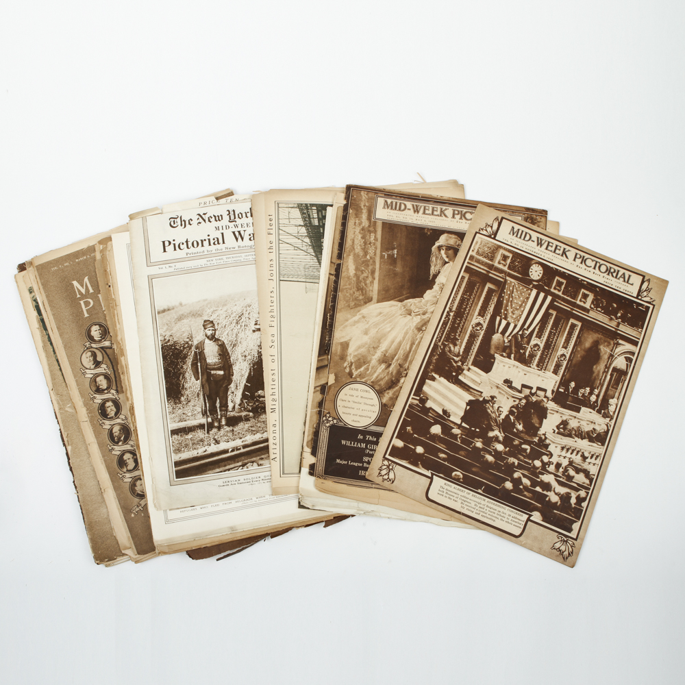 Collection of Antique Newspaper Pictorials