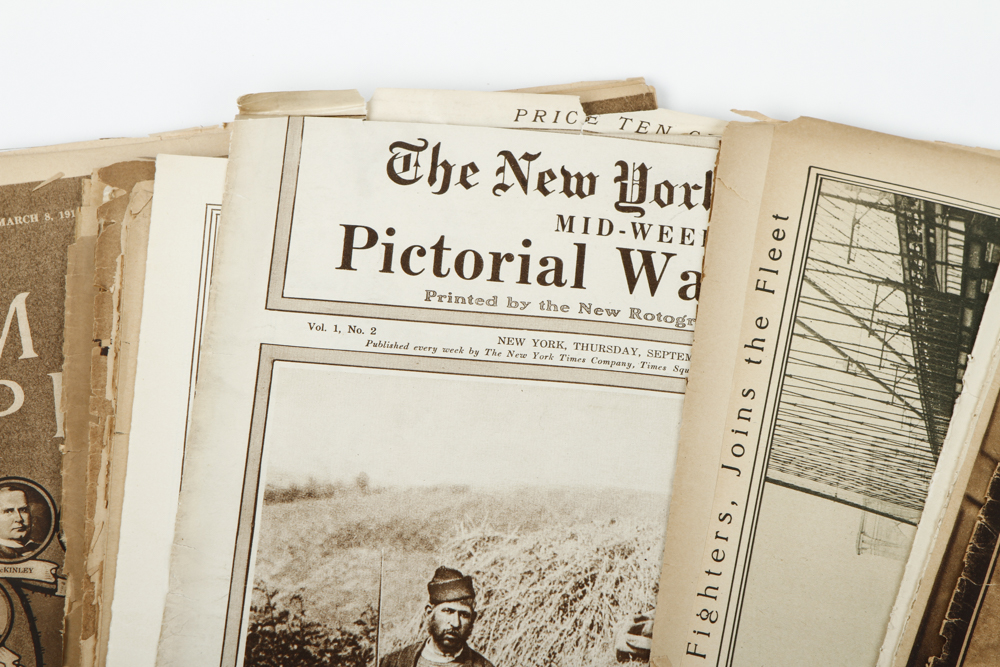 Collection of Antique Newspaper Pictorials