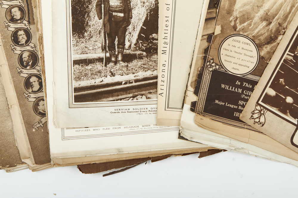 Collection of Antique Newspaper Pictorials