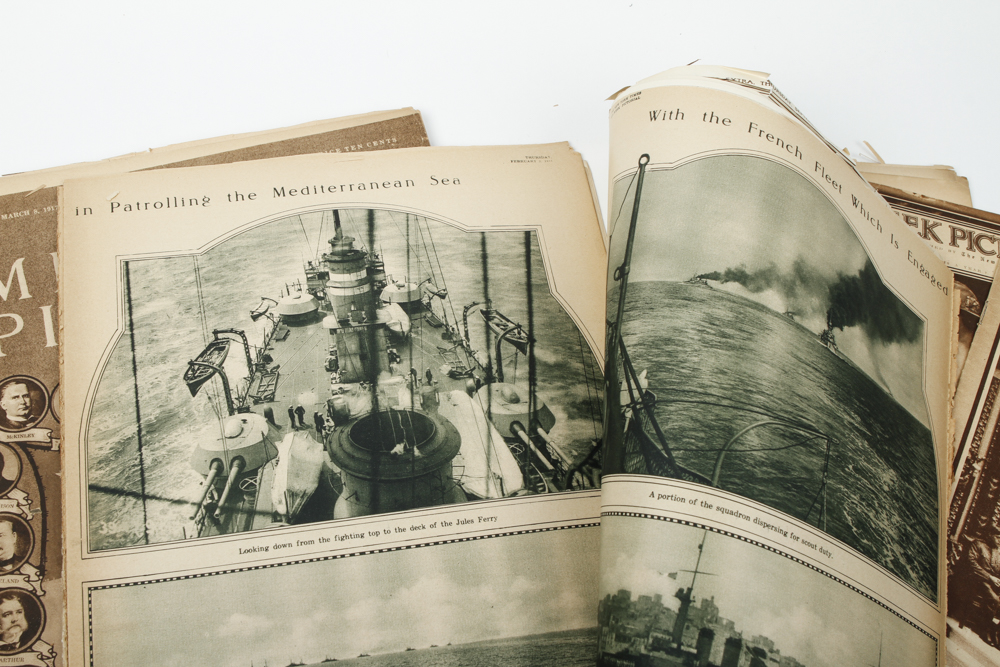 Collection of Antique Newspaper Pictorials