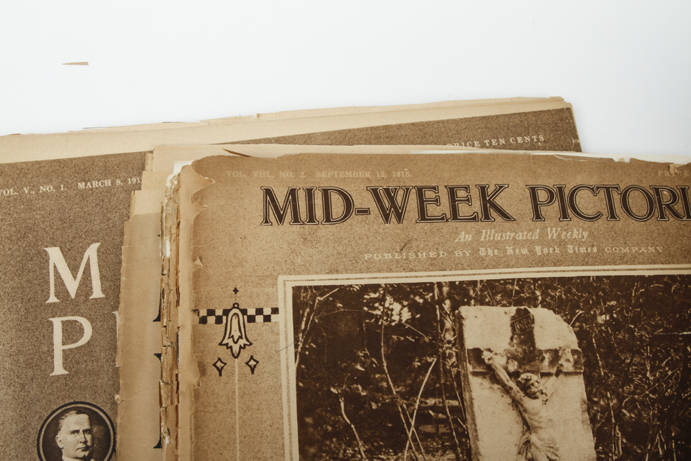 Collection of Antique Newspaper Pictorials