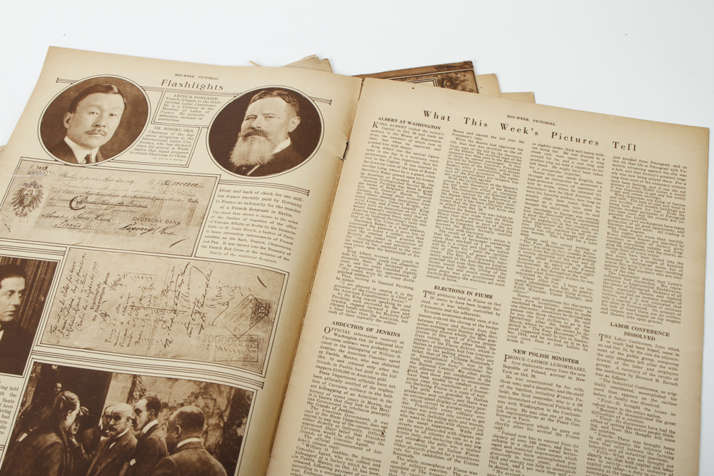 Collection of Antique Newspaper Pictorials