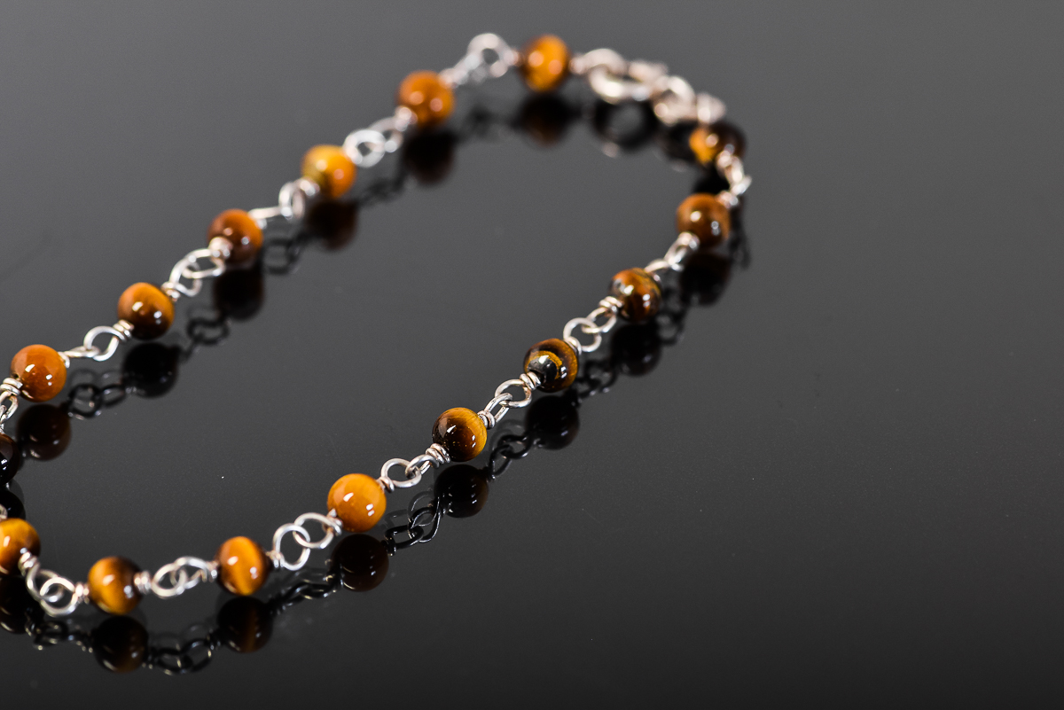 Sterling Silver Tiger's Eye Bracelet
