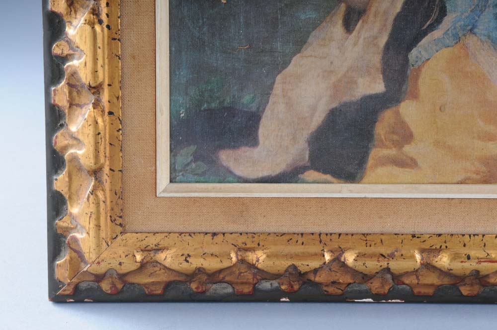 Francisco de Goya "The Parasol" Offset Lithograph on Canvas