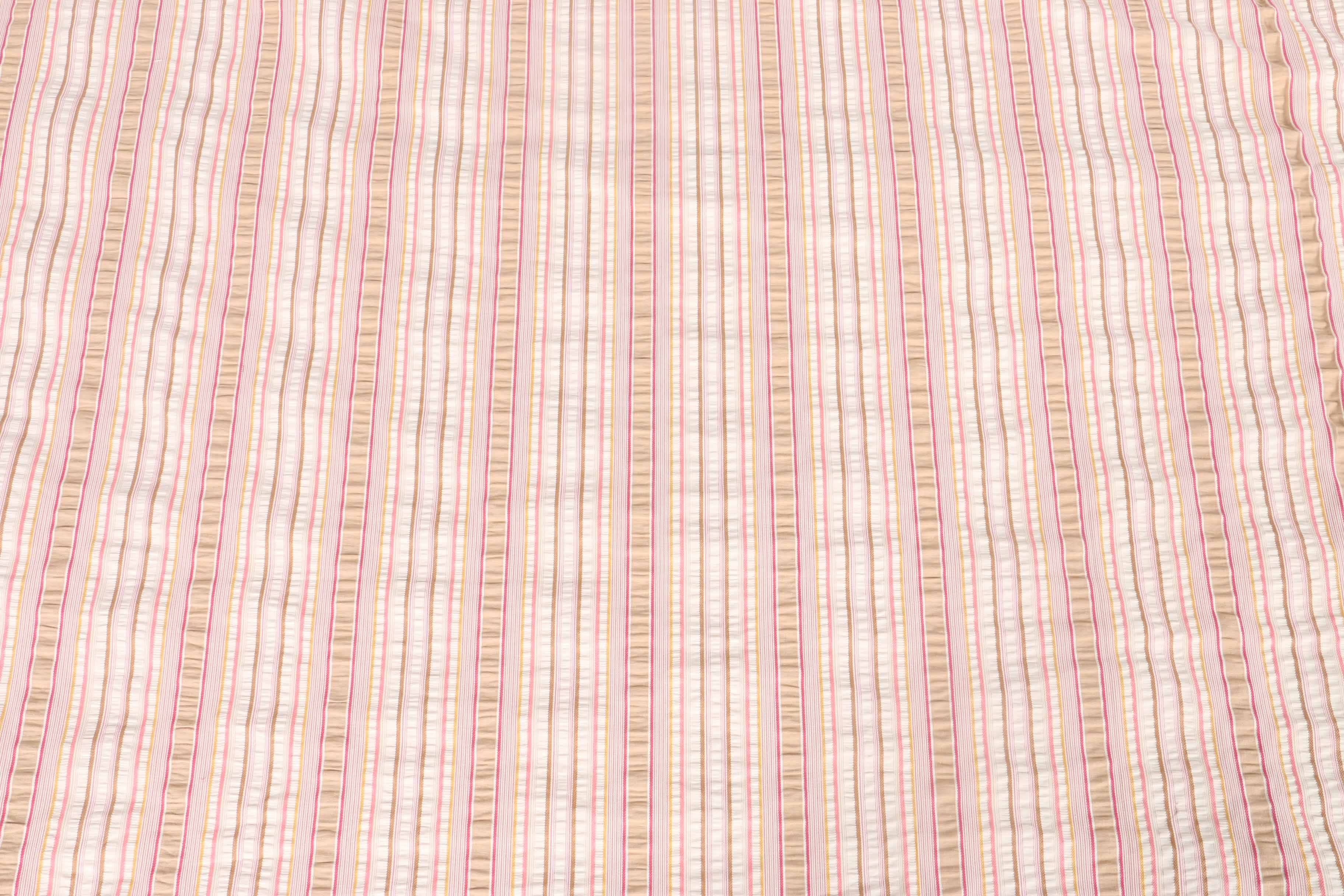 Striped Cotton Seersucker Fabric