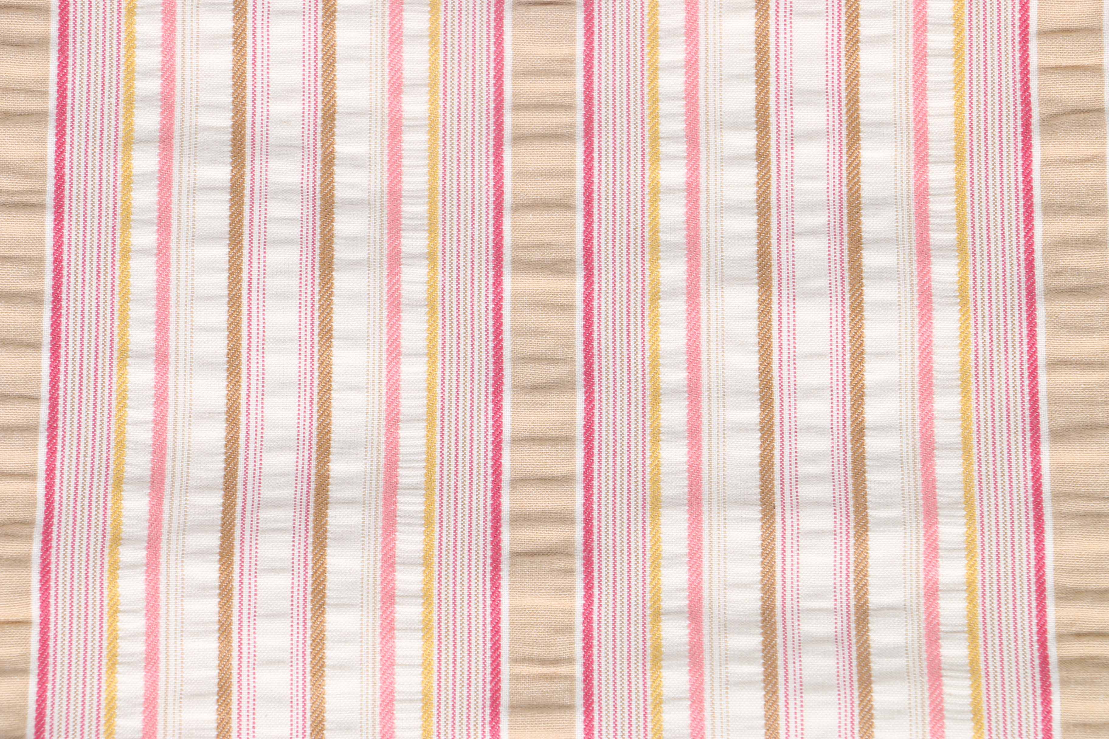 Striped Cotton Seersucker Fabric