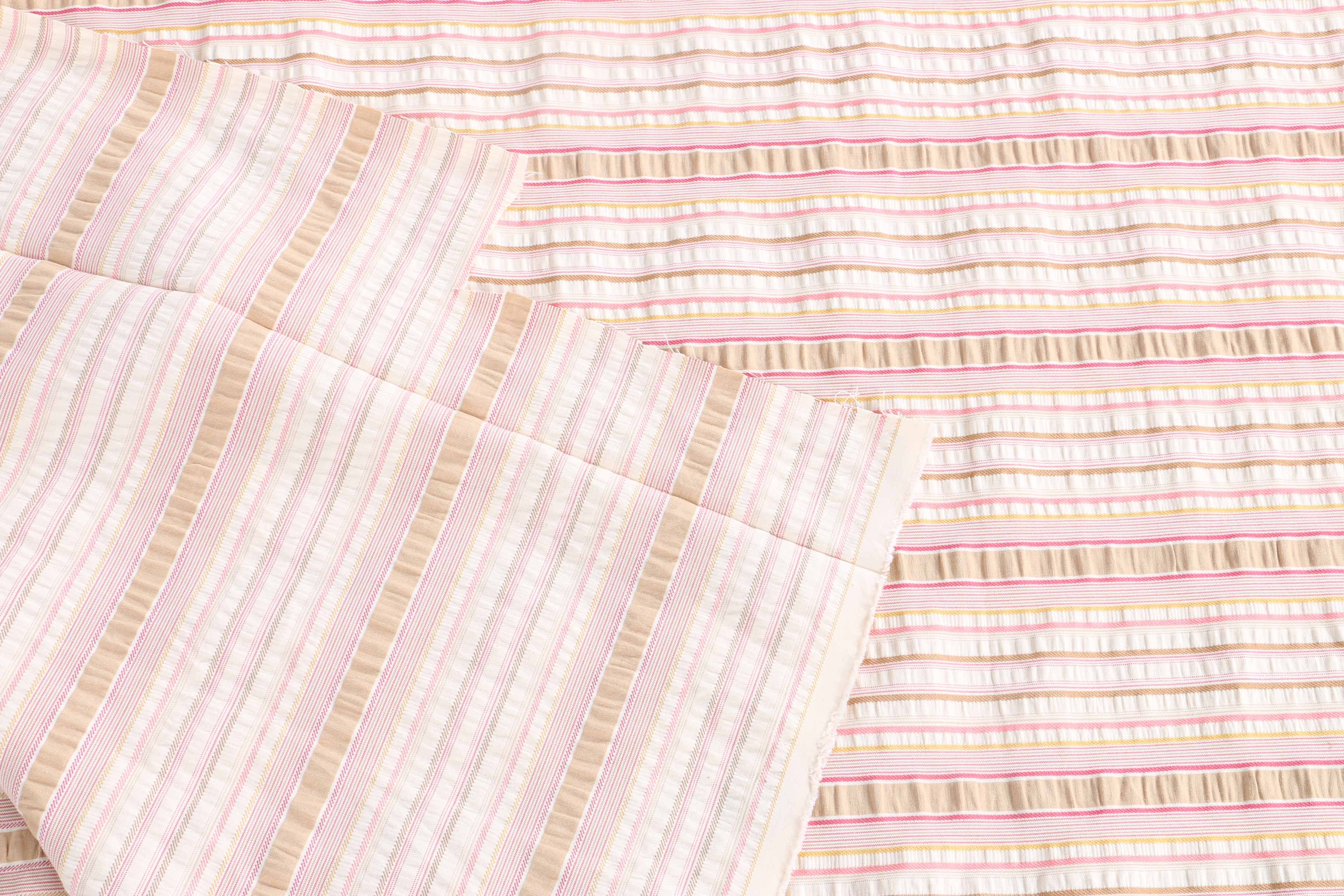 Striped Cotton Seersucker Fabric