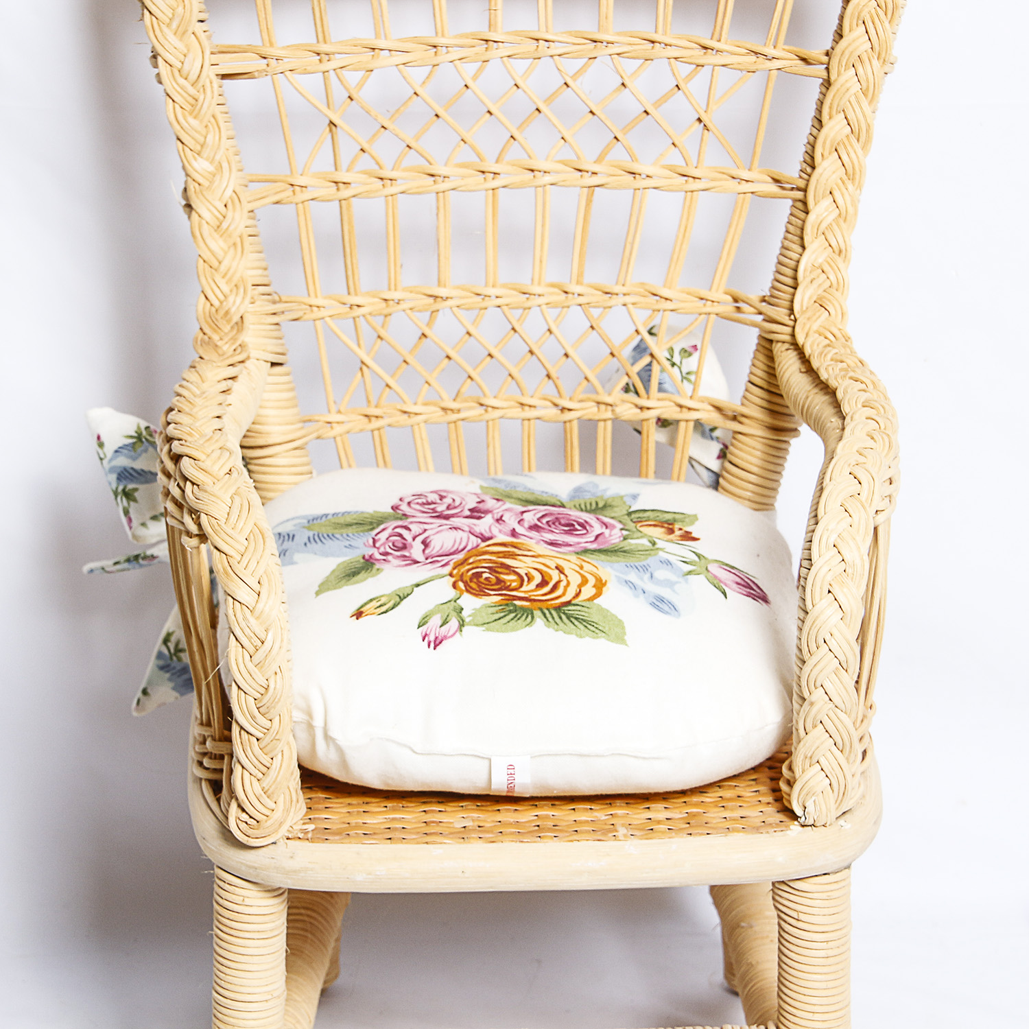 Retired American Girl Doll Samantha's Wicker Table and Chairs