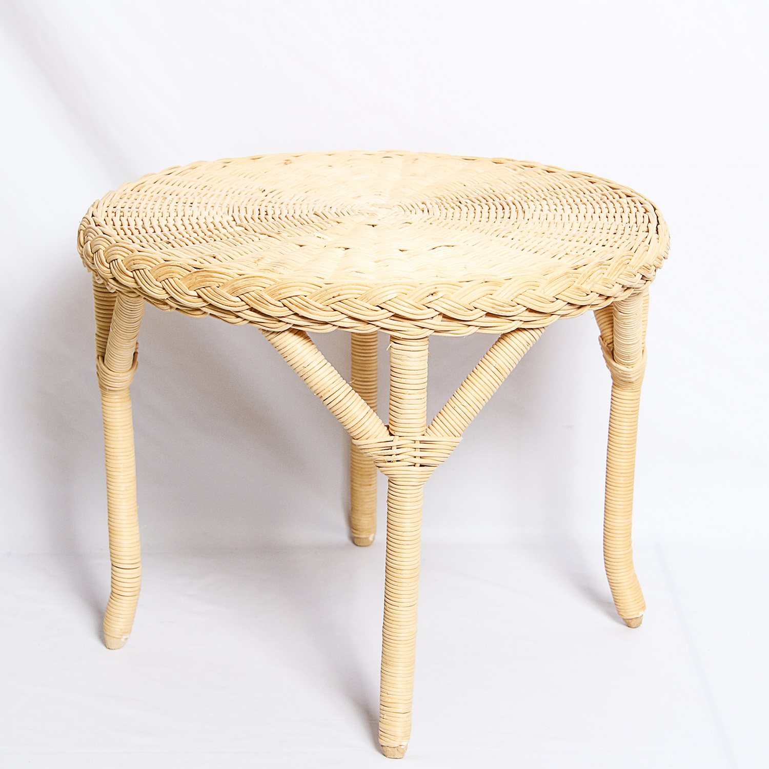 Retired American Girl Doll Samantha's Wicker Table and Chairs