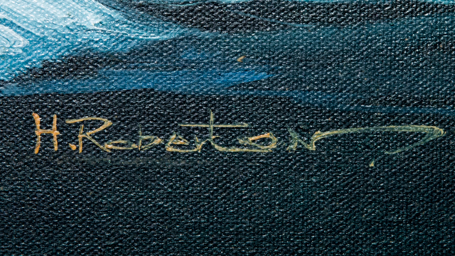 Oil Painting of Ship at Sea