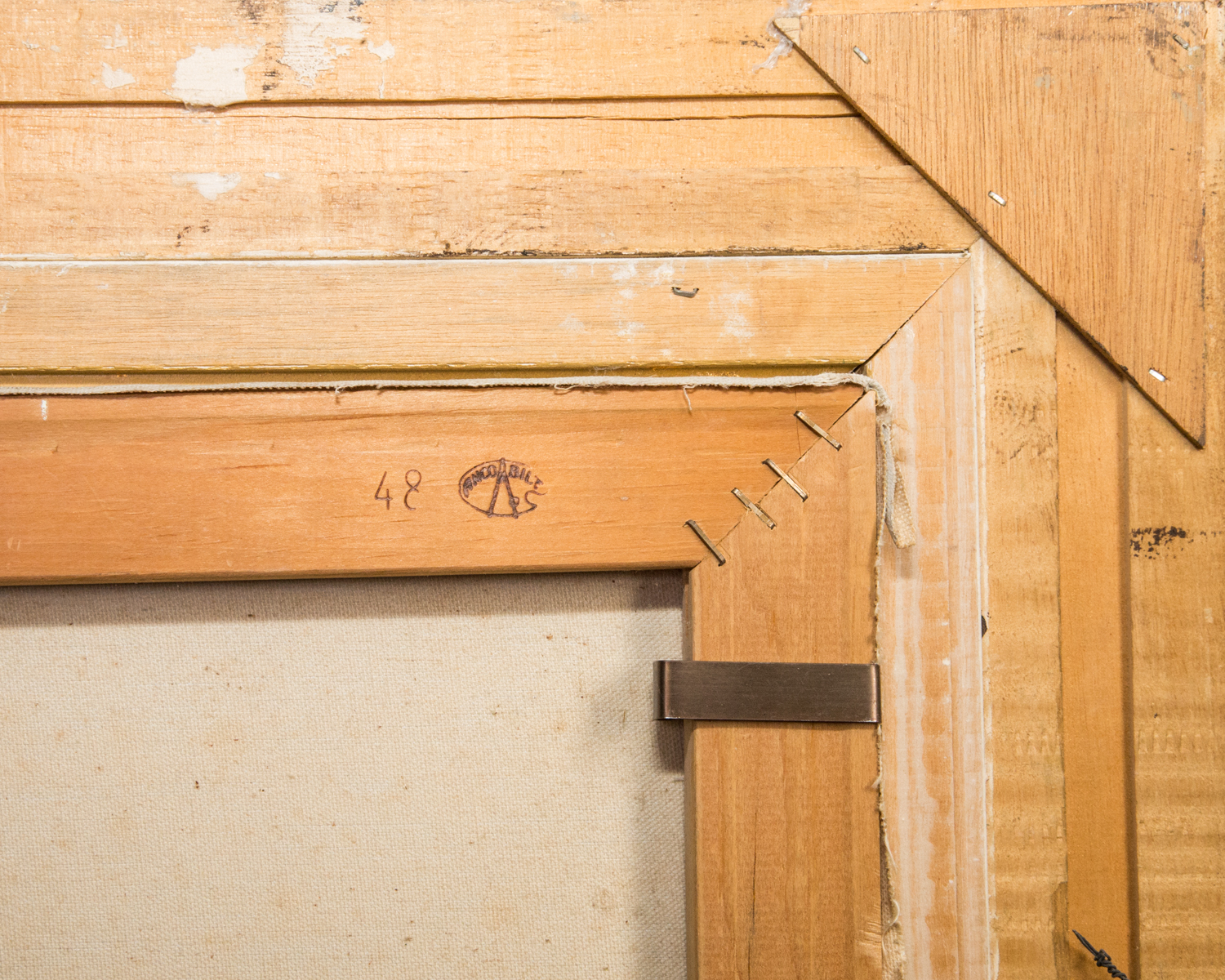 Oil Painting of Ship at Sea