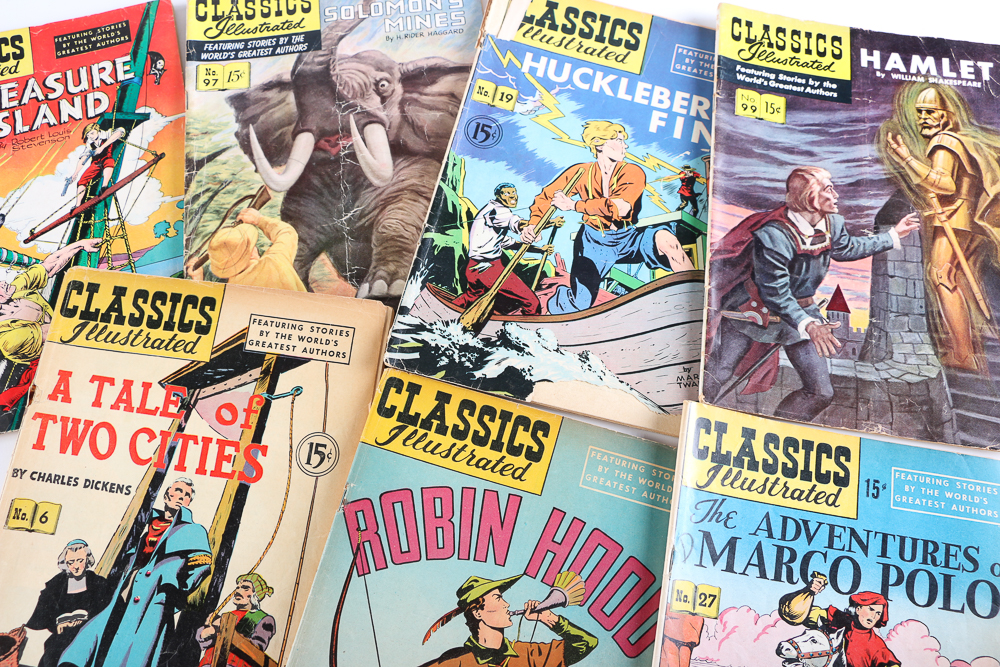 1940s–50s "Classics Illustrated" Comic Books