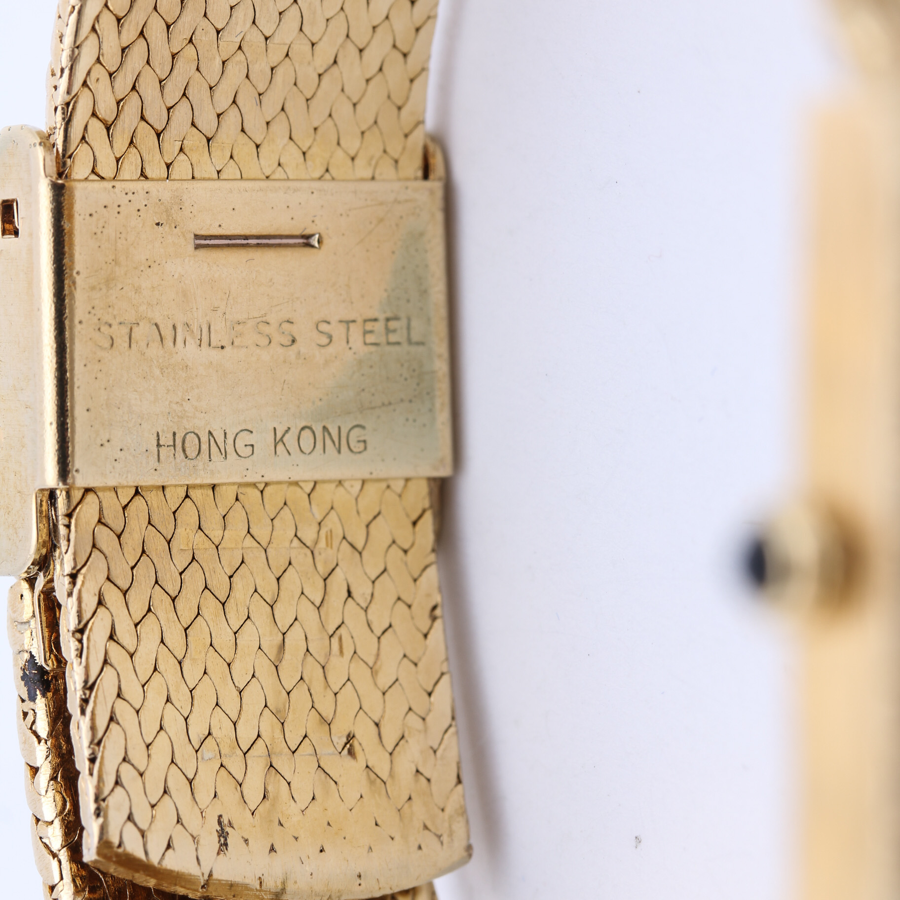 Oleg Cassini Gold Plated Diamond Accent Quartz Watch