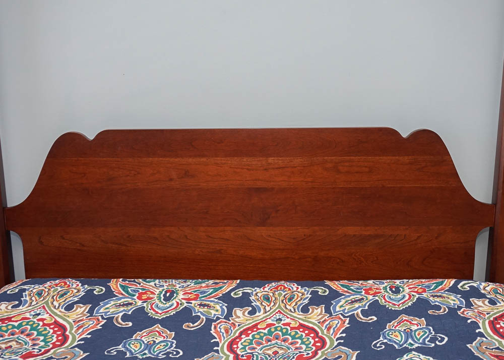 Cherry Pencil Post Queen Bed Frame
