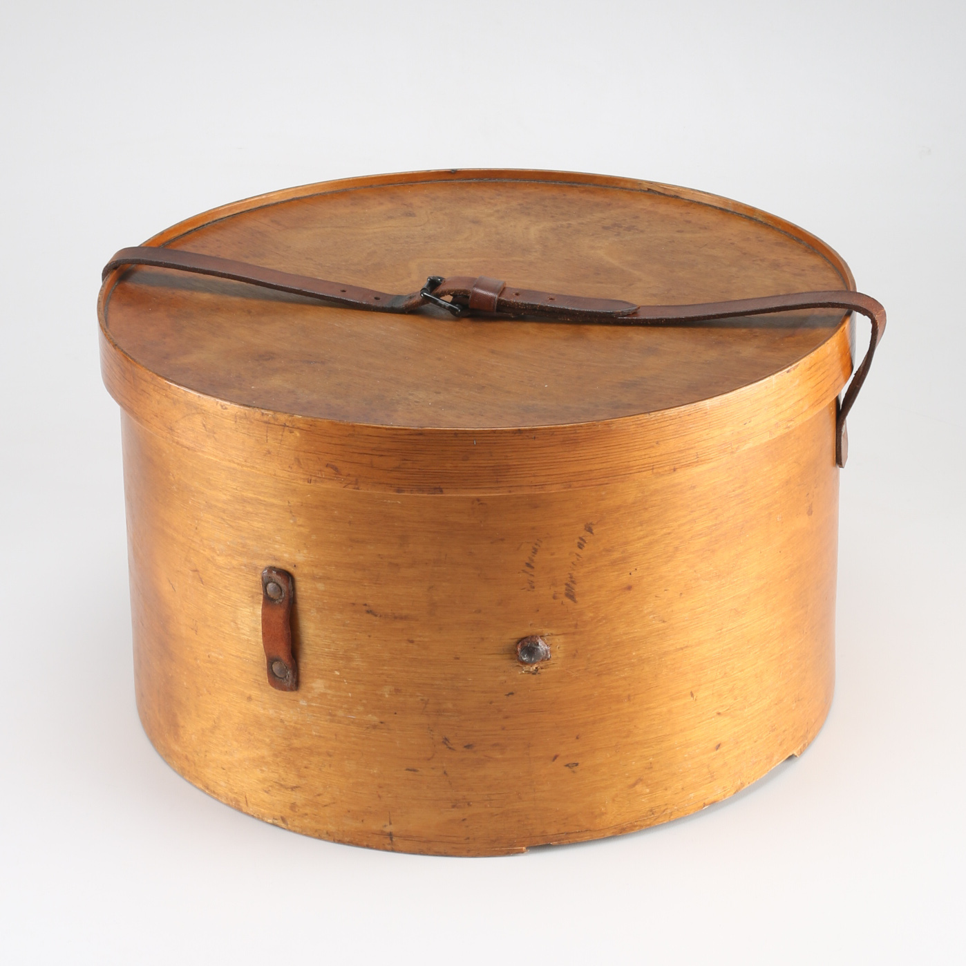 Vintage Wooden Hatbox