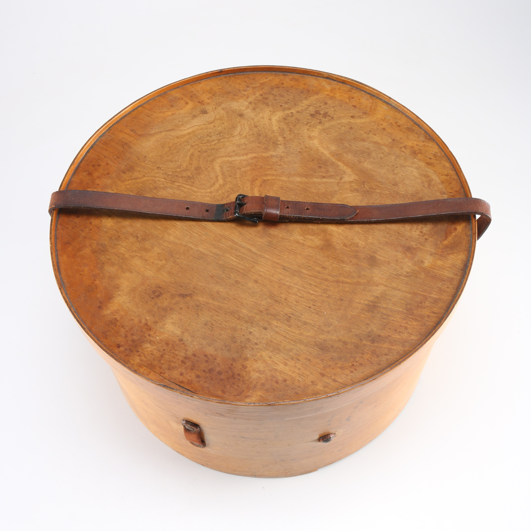Vintage Wooden Hatbox